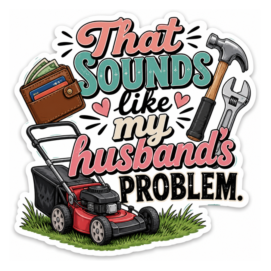 That Sounds Like My Husband’s Problem sticker