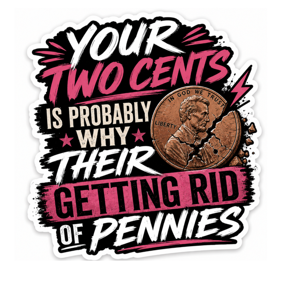 Your two cents sticker