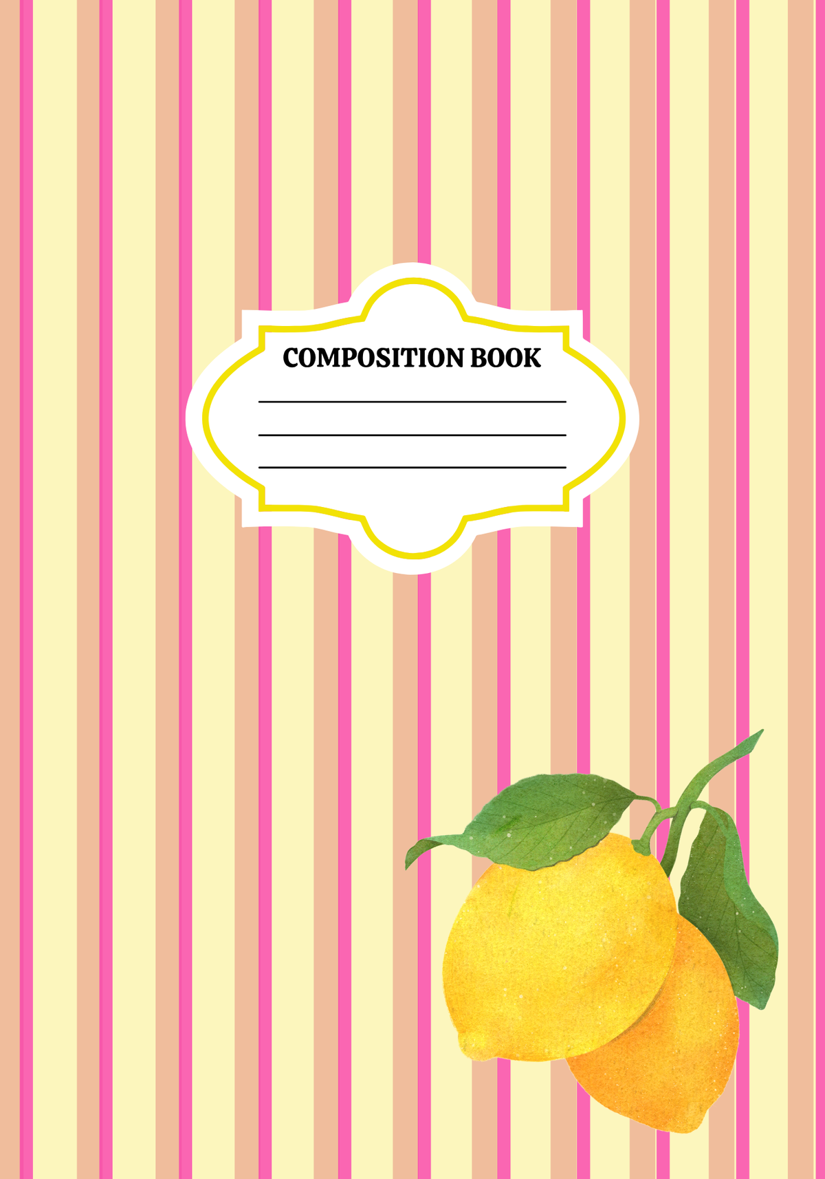 Squeeze the Day 🍋 Composition Notebook Cover