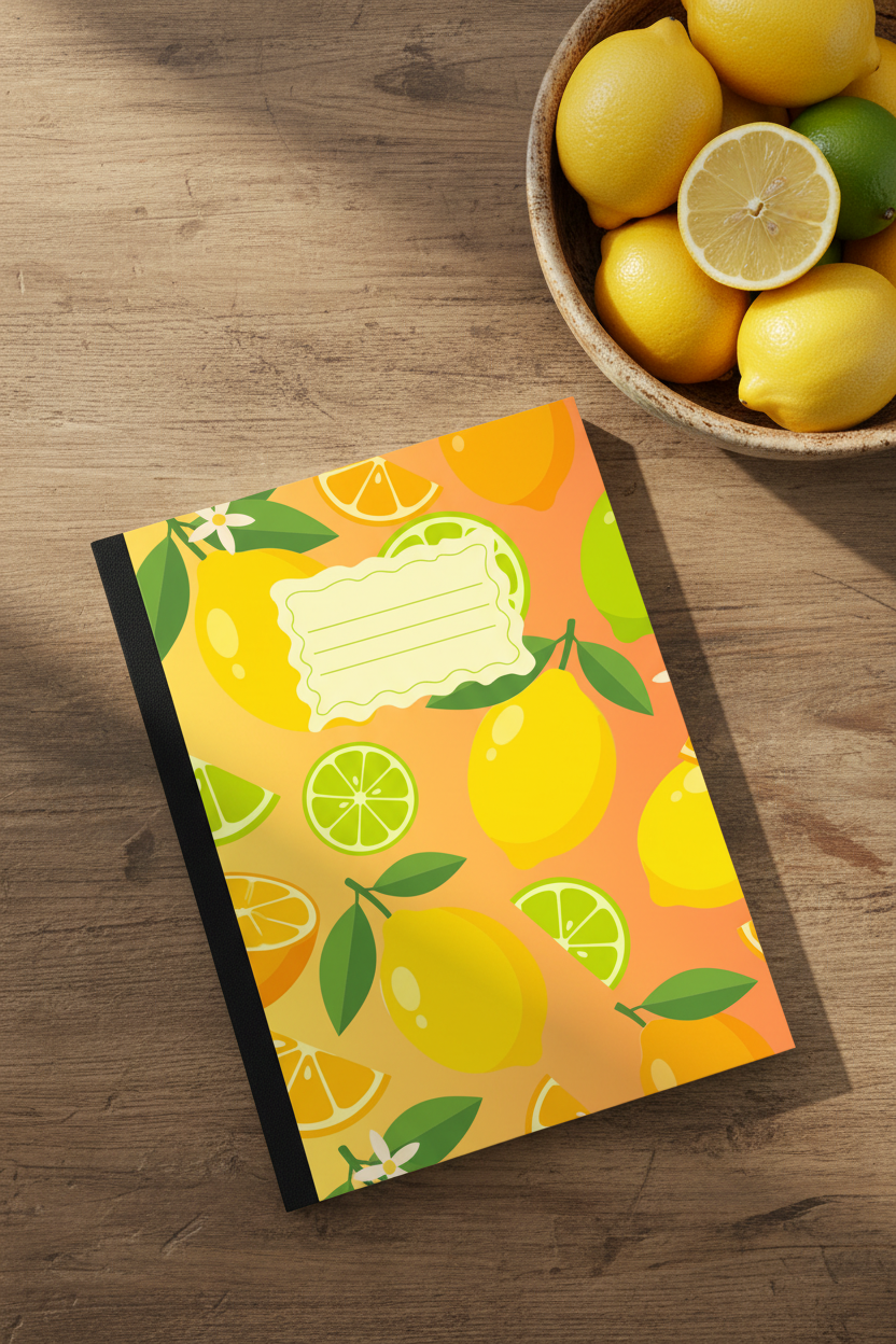 Citrus Squeeze Composition Notebook Cover