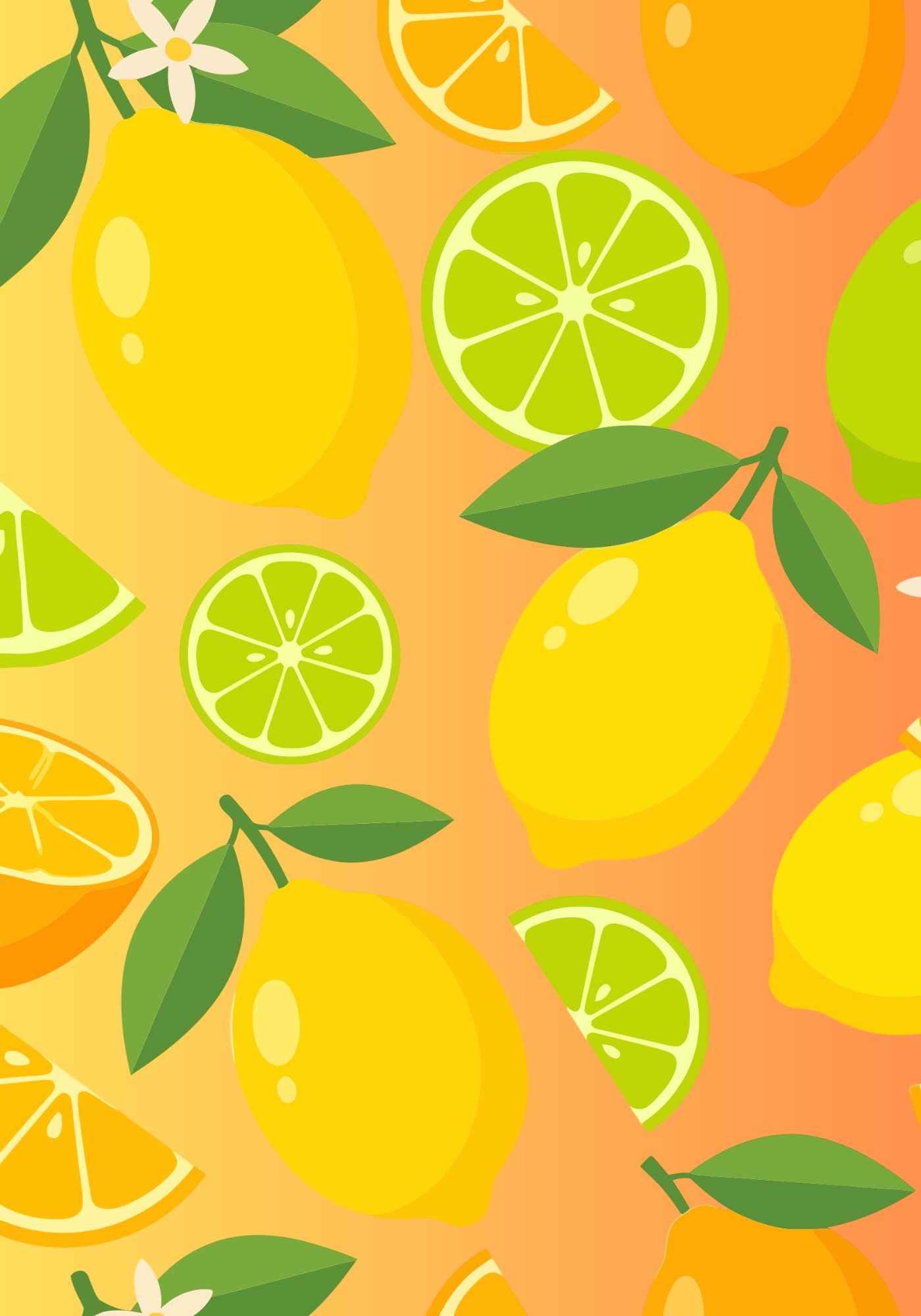 Citrus Squeeze Composition Notebook Cover
