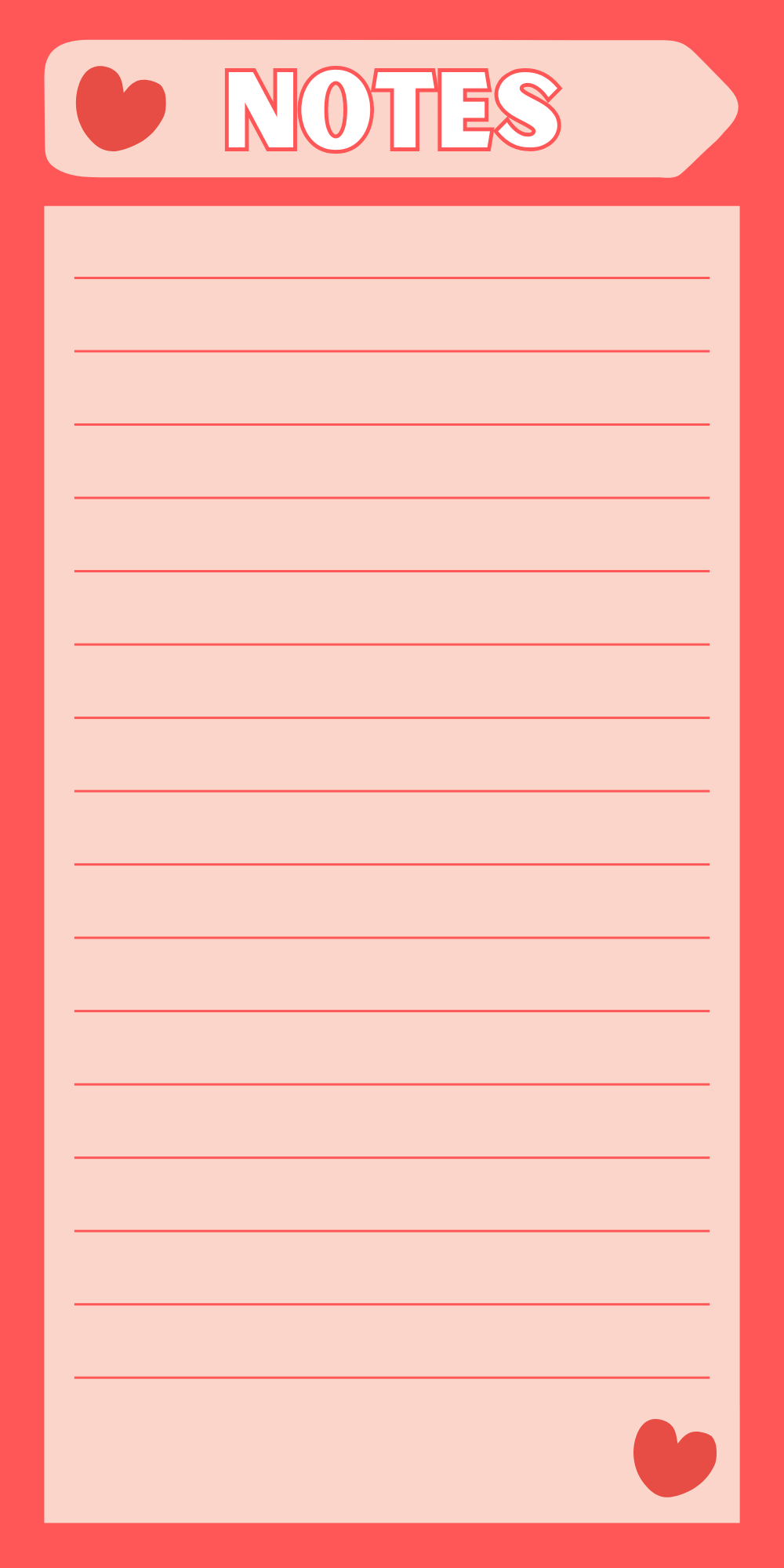 Love Notes Notepad