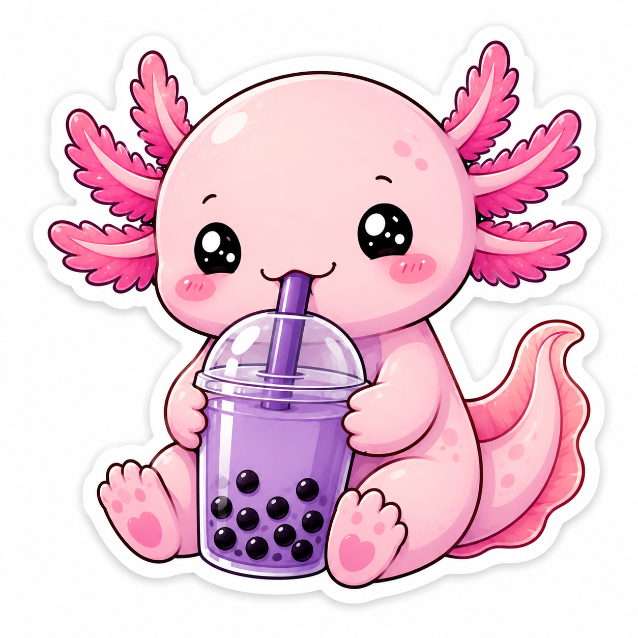 Boba-lotl Sticker