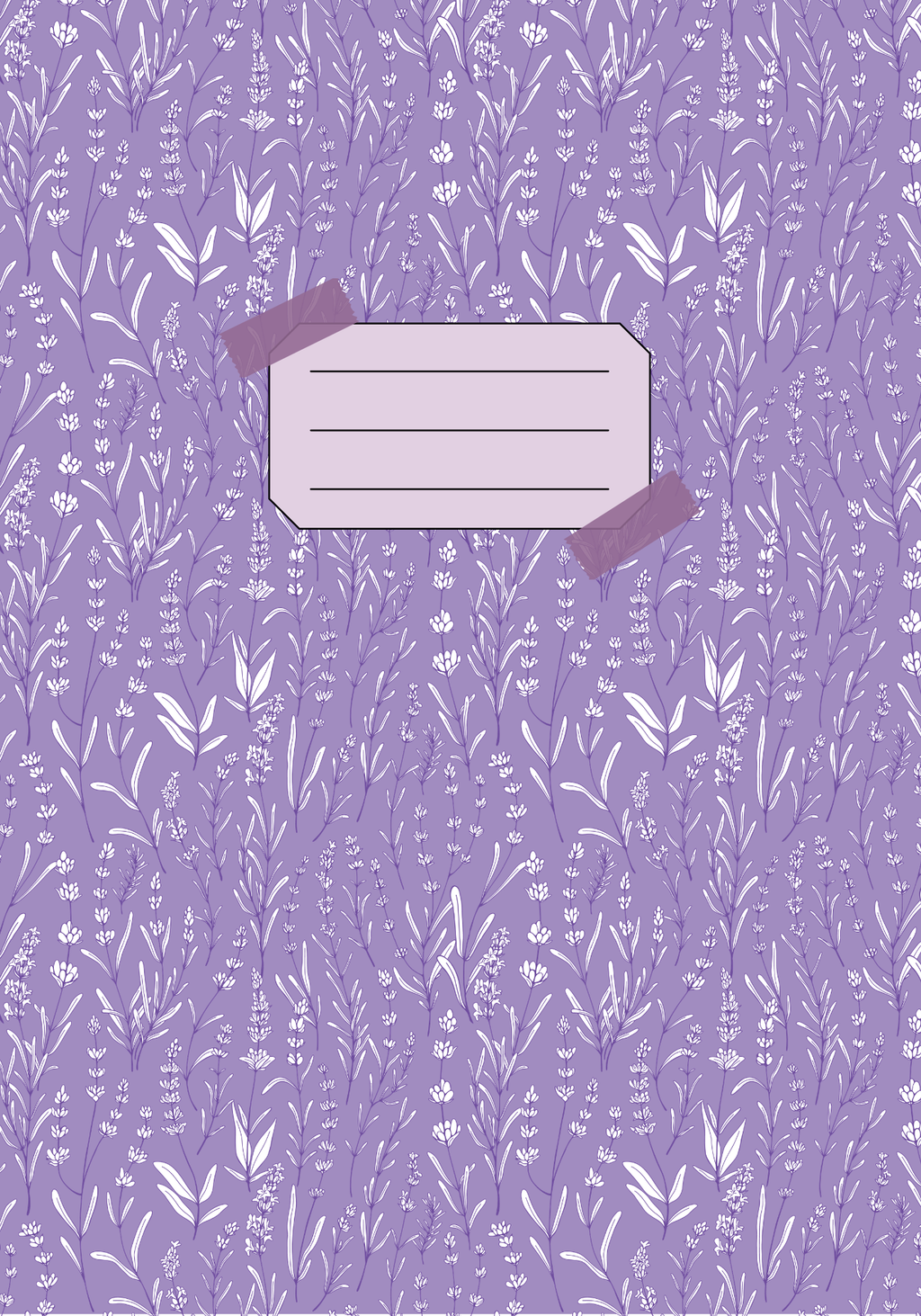 Lavender Dreams Composition Notebook Cover