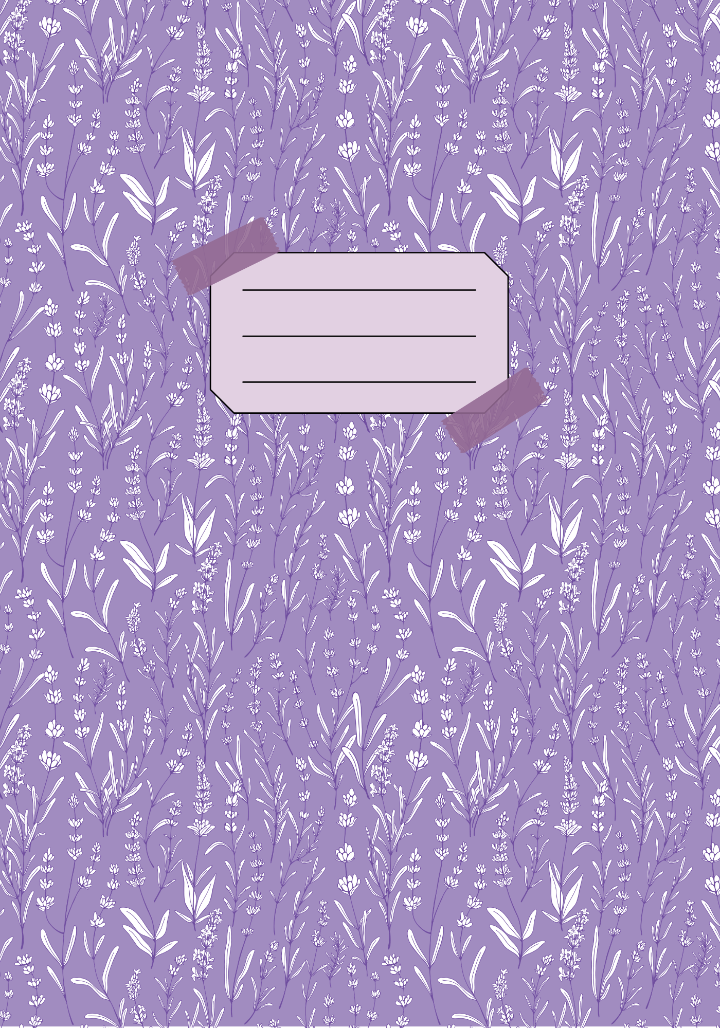 Lavender Dreams Composition Notebook Cover