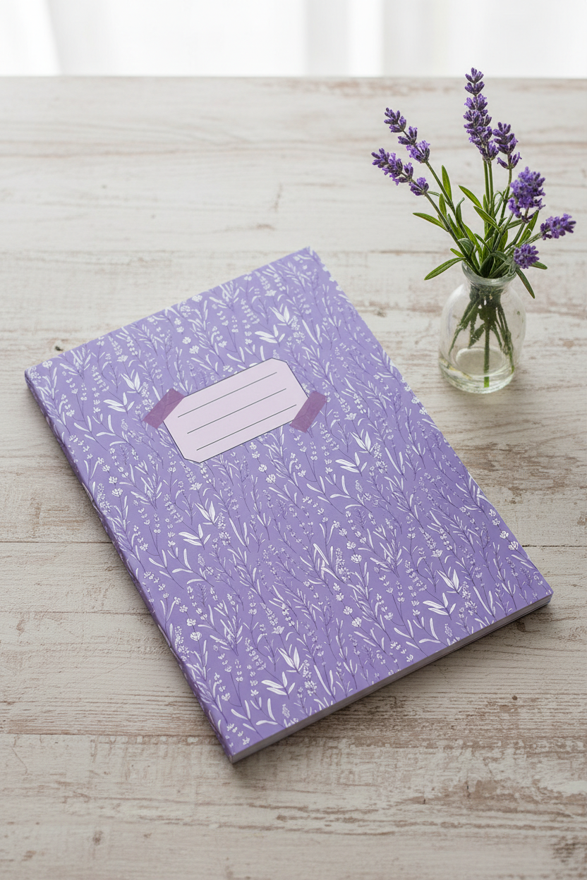 Lavender Dreams Composition Notebook Cover