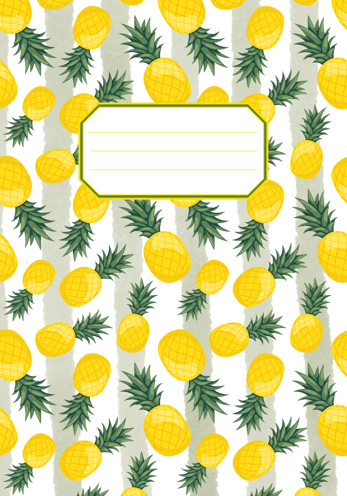 Pineapple Pages Composition Notebook Cover