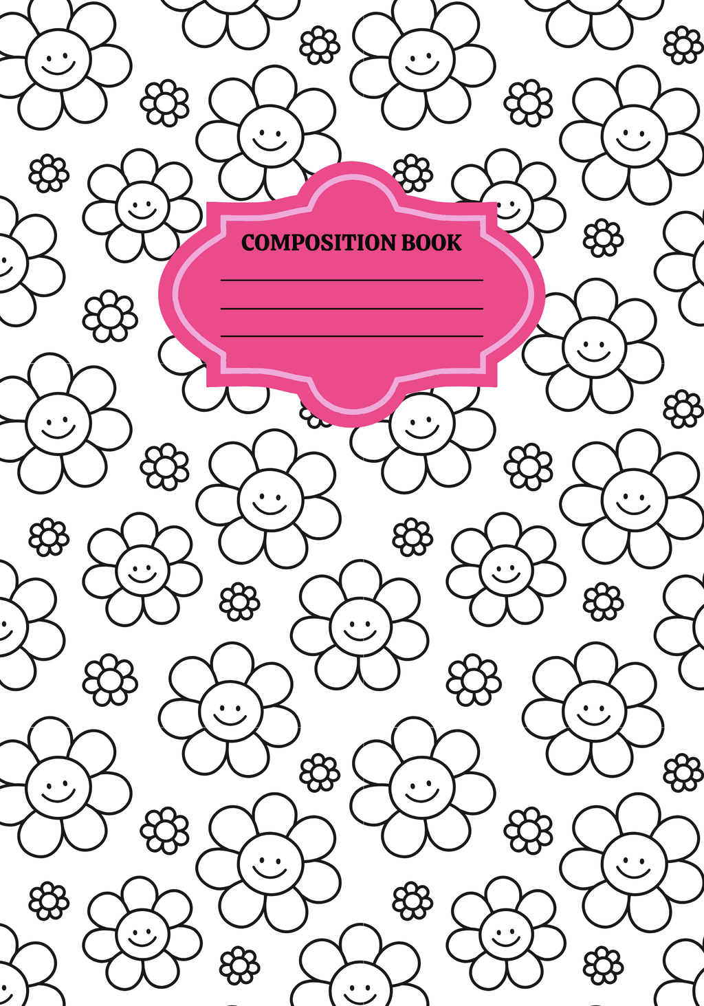 Daisy Days Composition Notebook Cover