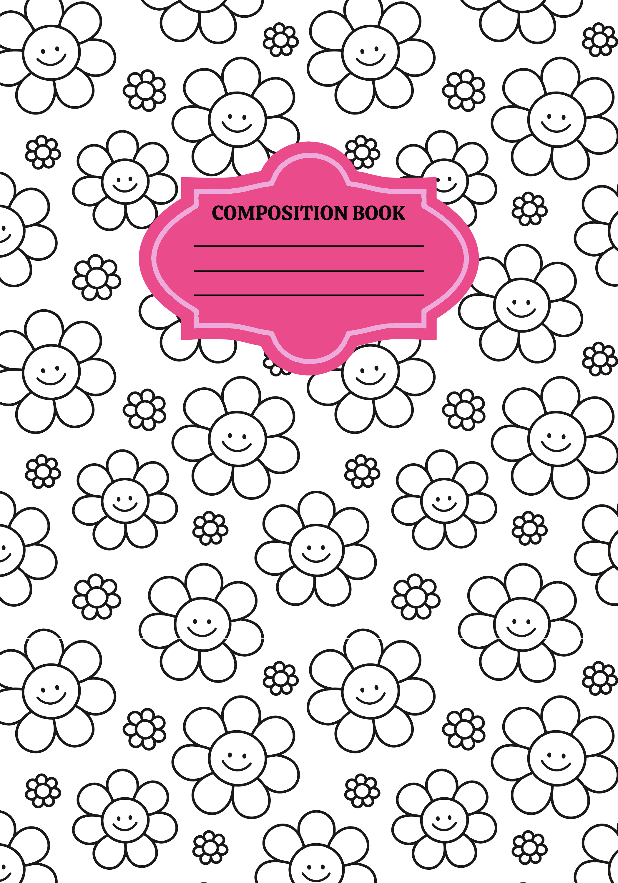 Daisy Days Composition Notebook Cover
