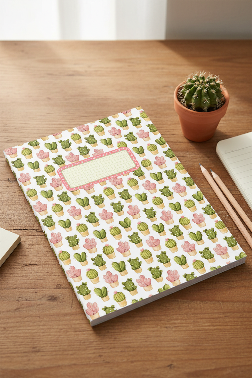 Cozy Cactus Composition Notebook Cover