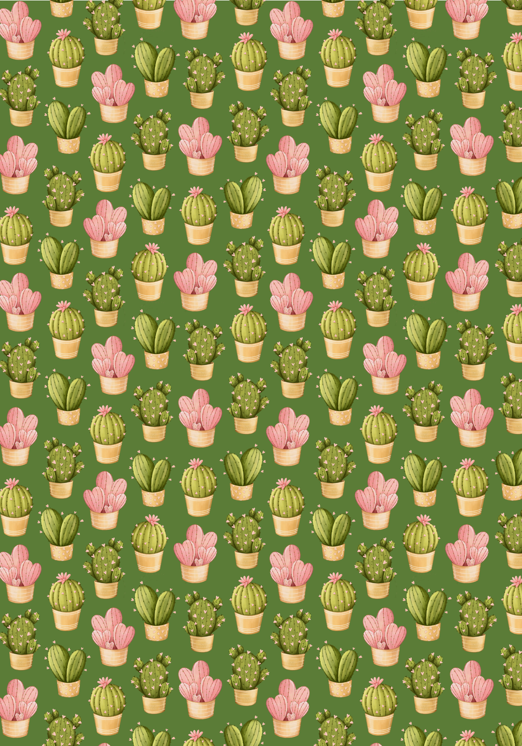 Cozy Cactus Composition Notebook Cover