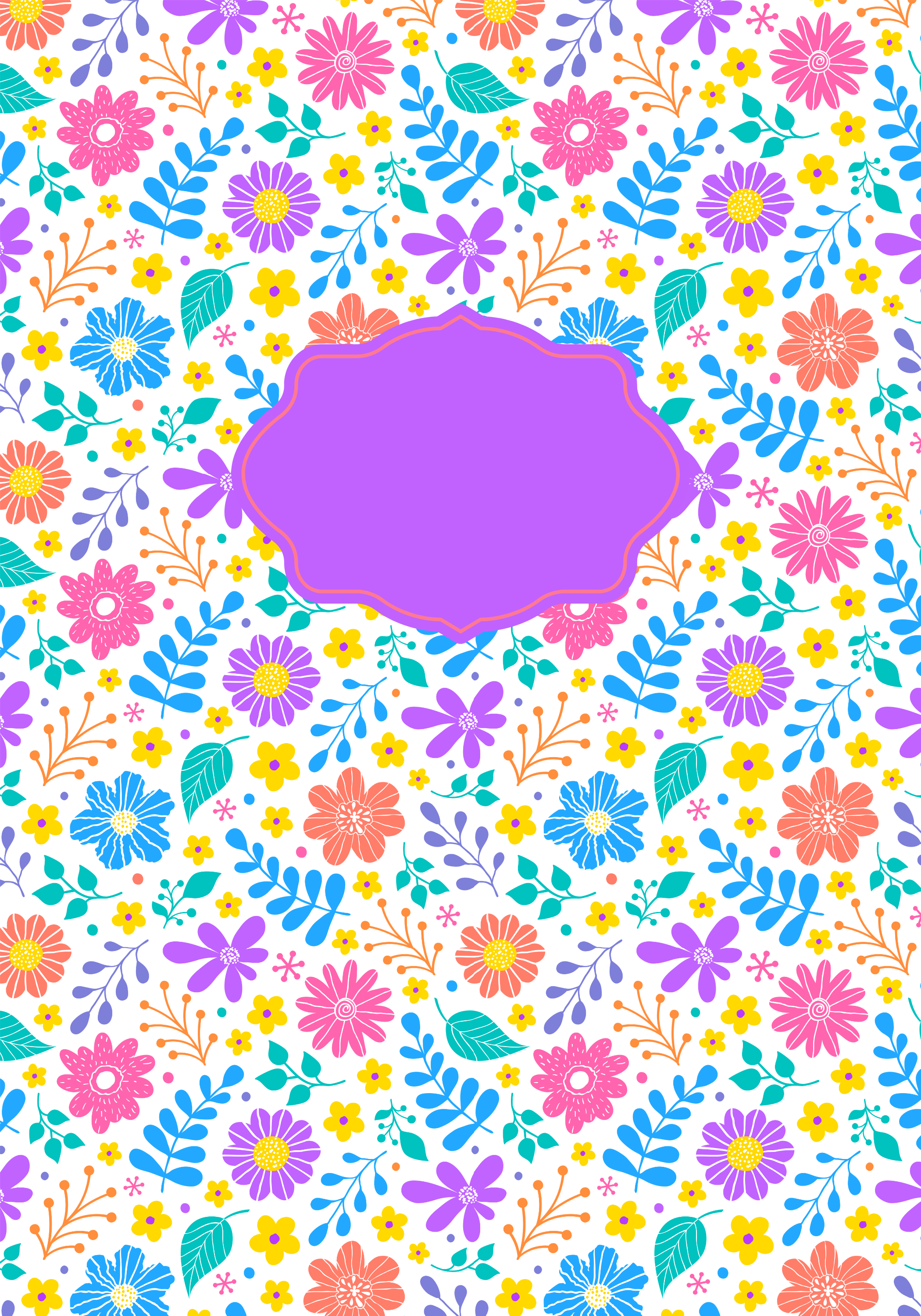 Wildflower Wishes Composition NoteBook Cover