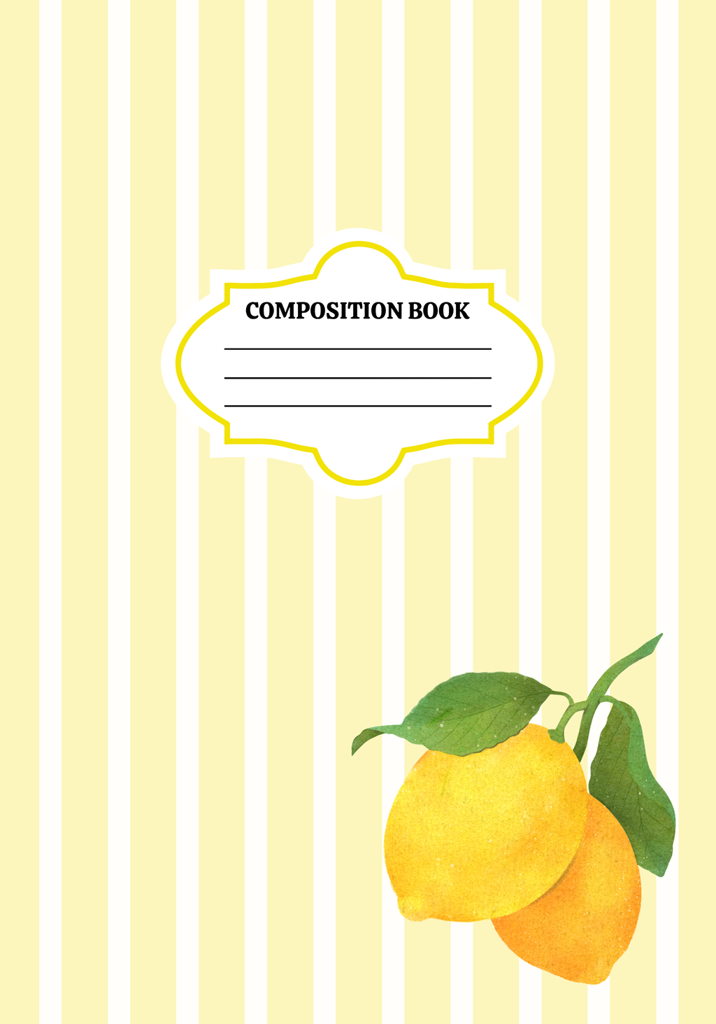 Squeeze the Day 🍋 Composition Notebook Cover