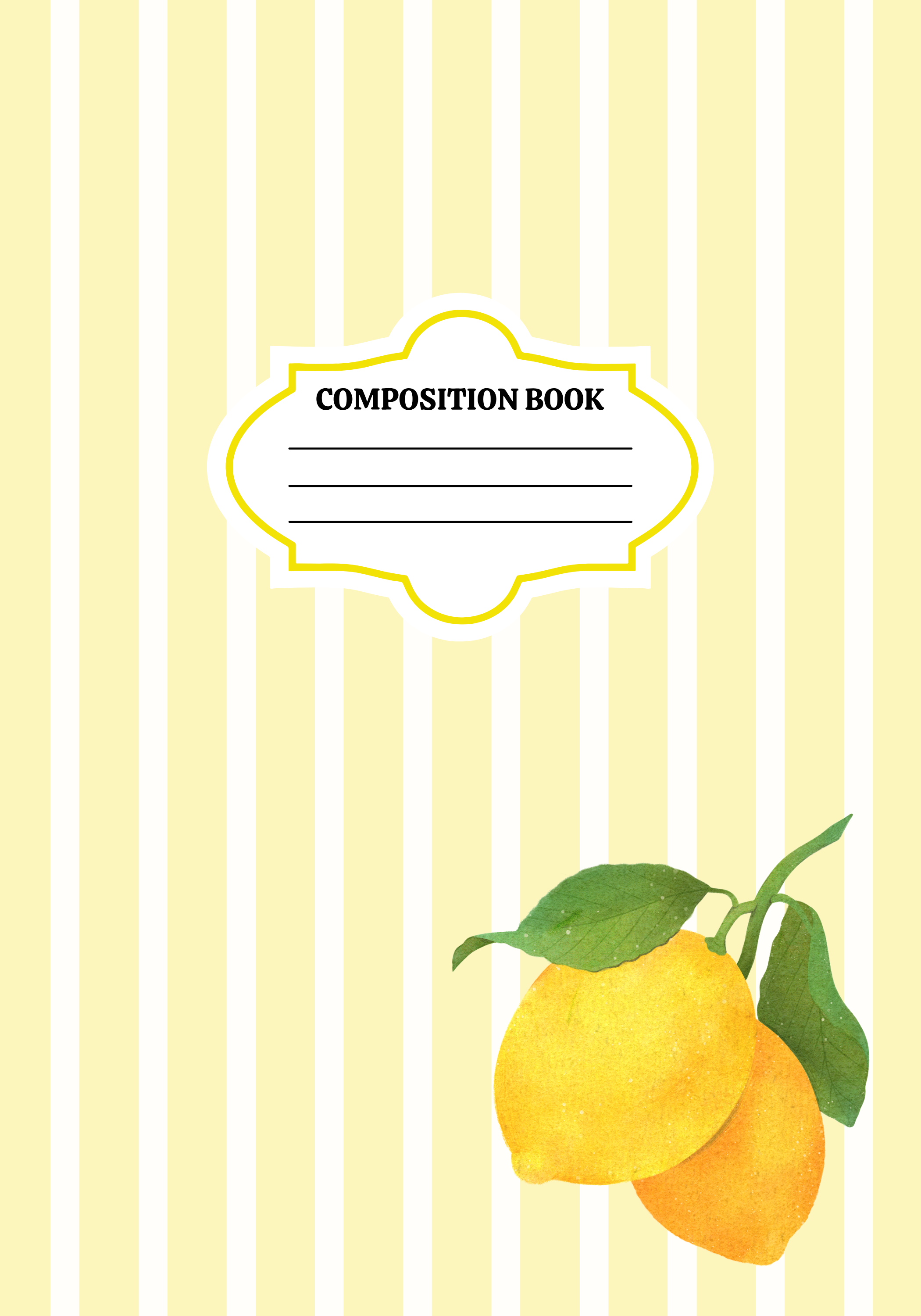 Squeeze the Day 🍋 Composition Notebook Cover