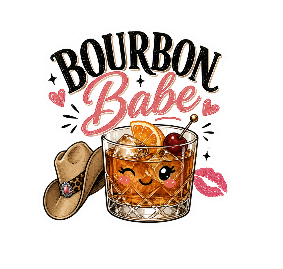 Bourbon Babe Sticker