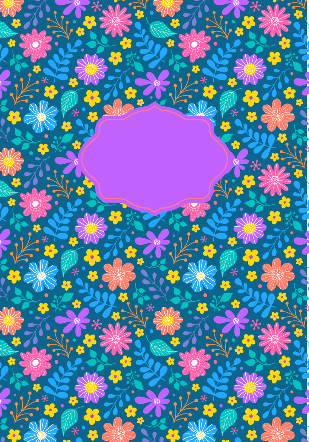 Wildflower Wishes Composition NoteBook Cover