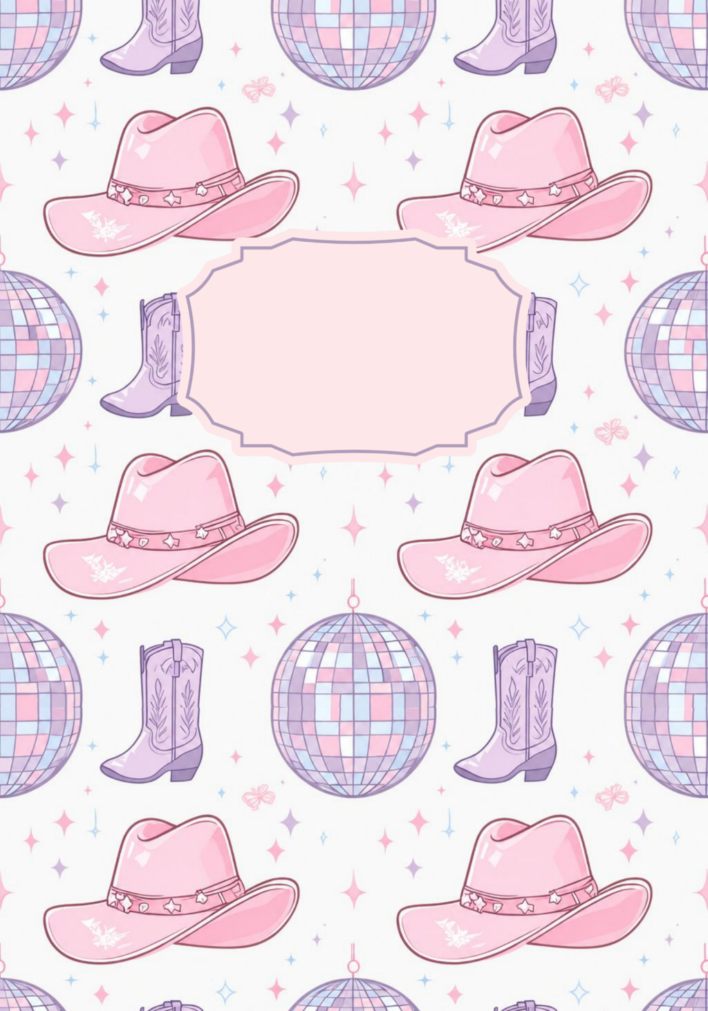 Cowgirl Princess Peel and Stick Composition Notebook Cover