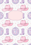 Cowgirl Princess Peel and Stick Composition Notebook Cover