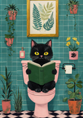 Purrfect Reading Spot Composition Notebook Cover