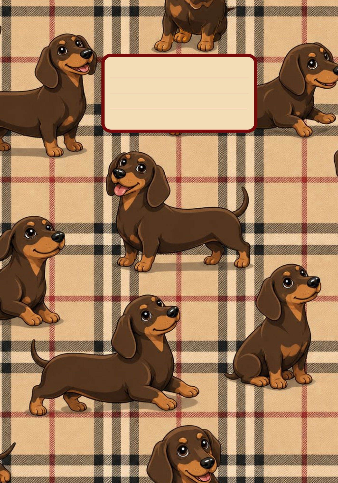 Dachshund Days Composition Notebook Cover